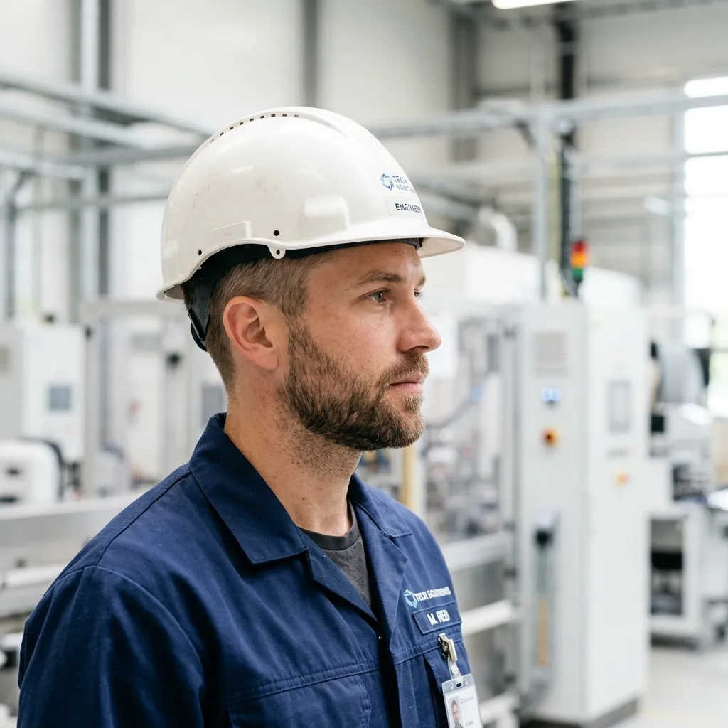 Ingénieur et opérateur d'usine Industrie 5.0